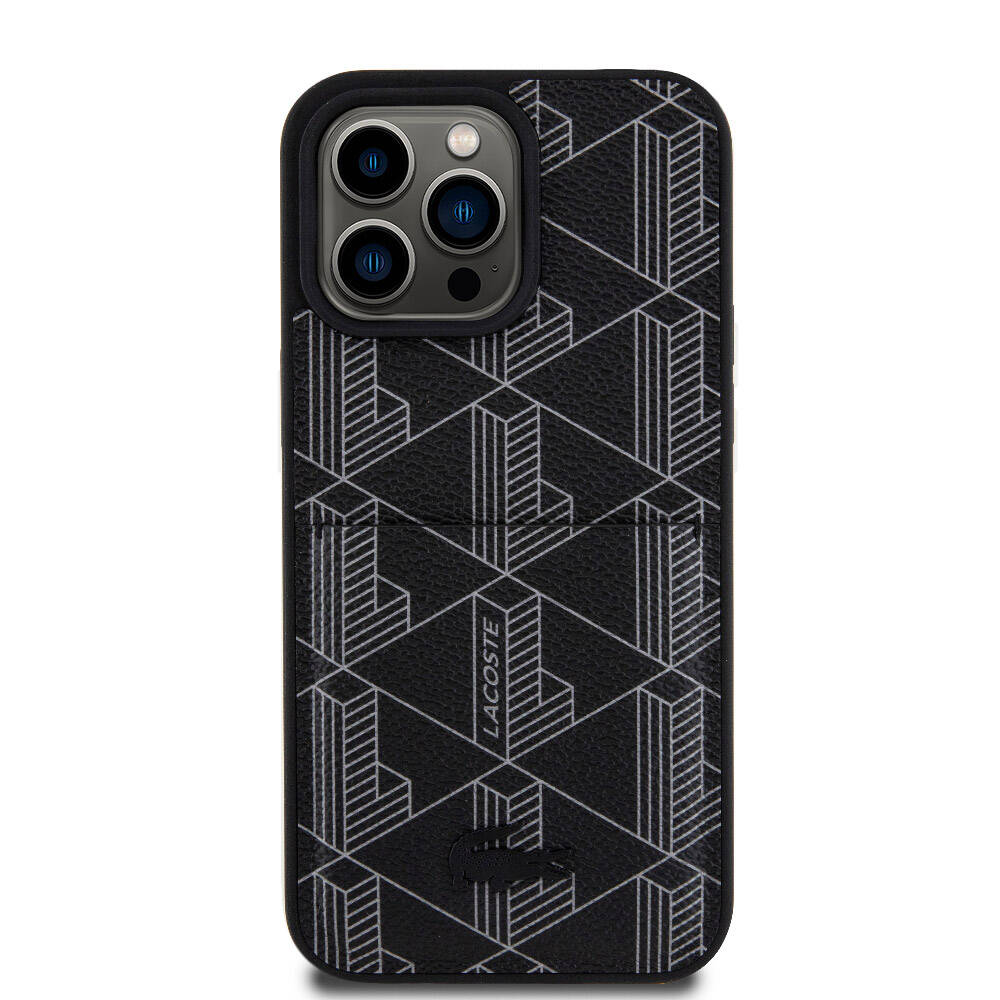 Lacoste iPhone 15 Pro Max Orjinal Lisanslı Magsafe Şarj Özellikli PU Deri Görünümlü Kartlıklı Karışık Monogram Desenli Telefon Kılıfı - 17 Lacoste iPhone 15 Pro Max Orjinal Lisanslı Magsafe Şarj Özellikli PU Deri Görünümlü Kartlıklı Karışık Monogram Desenli Telefon Kılıfı - 17